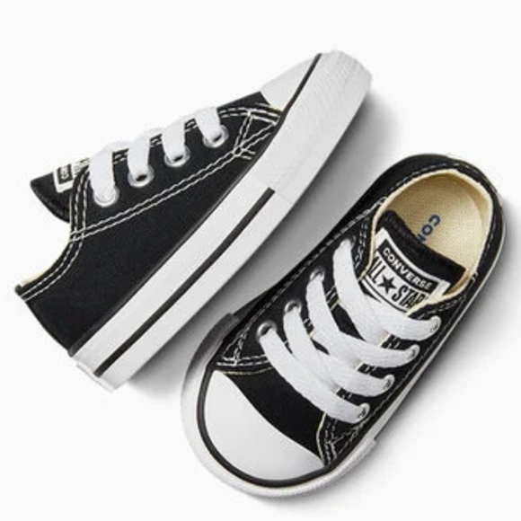 Converse Chuck‎ Taylor All Star Canvas Baby Low Top Sneakers Toddlers Shoes - Picture 12 of 12